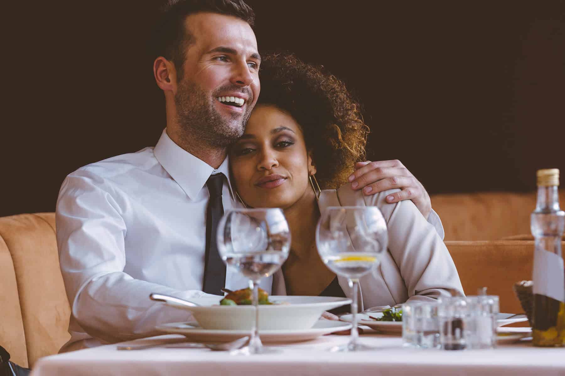 Man and Woman Hugging