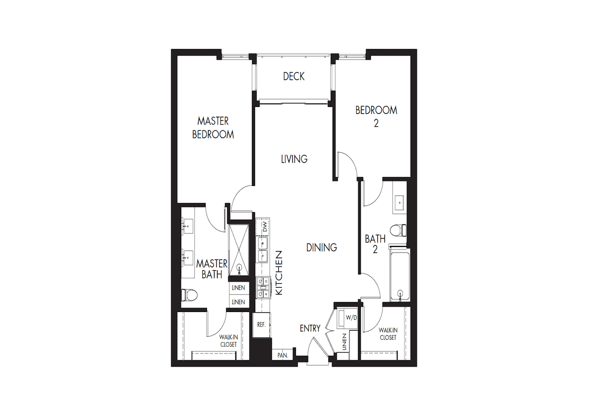 Two bedroom bliss: Featured floor plan