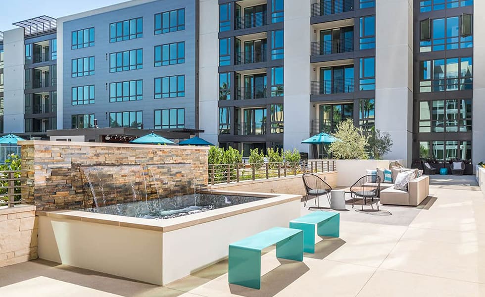 The luxury of tranquility: Outdoor amenities at 580 Anton